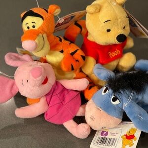 Disney Plush Toy Collection - Pooh, Tigger, Piglet, Eeyore